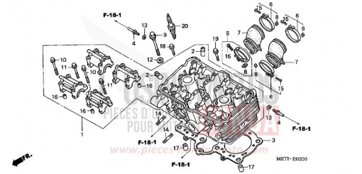 CULASSE CBF5004 de 2004